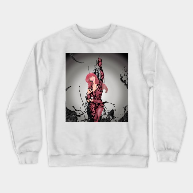 Mary Jane meets Carnage Crewneck Sweatshirt by Miss Shorty Arts